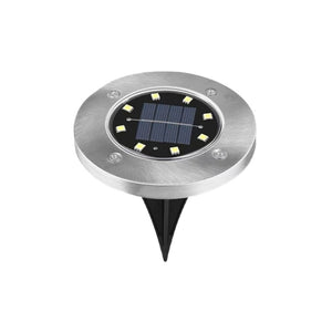 8LED stainless steel solar buried light